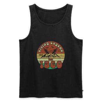 65. Geburtstag Living Legend since VIN 05/1960 - Männer Premium Bio Tank Top - Schwarz - Vorne - Michal (187cm)