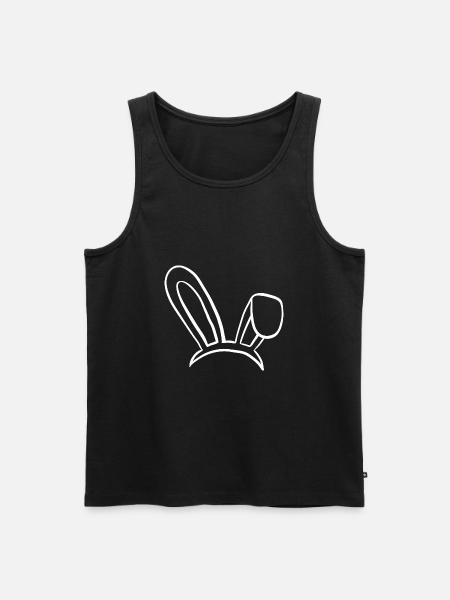 Rabbit rabbit ears rabbit - Men's Premium Organic Tank Top - black