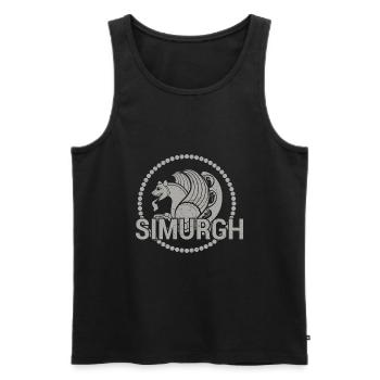 Faravahar Zoroastrianism Simurgh Persia - Men's Premium Organic Tank Top - black - Front - AI Model Male 178 light (178cm)