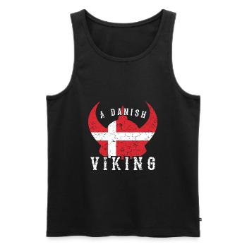 Vikinger Dänemark - Männer Premium Bio Tank Top - Schwarz - Vorne - AI Model Male 178 light (178cm)