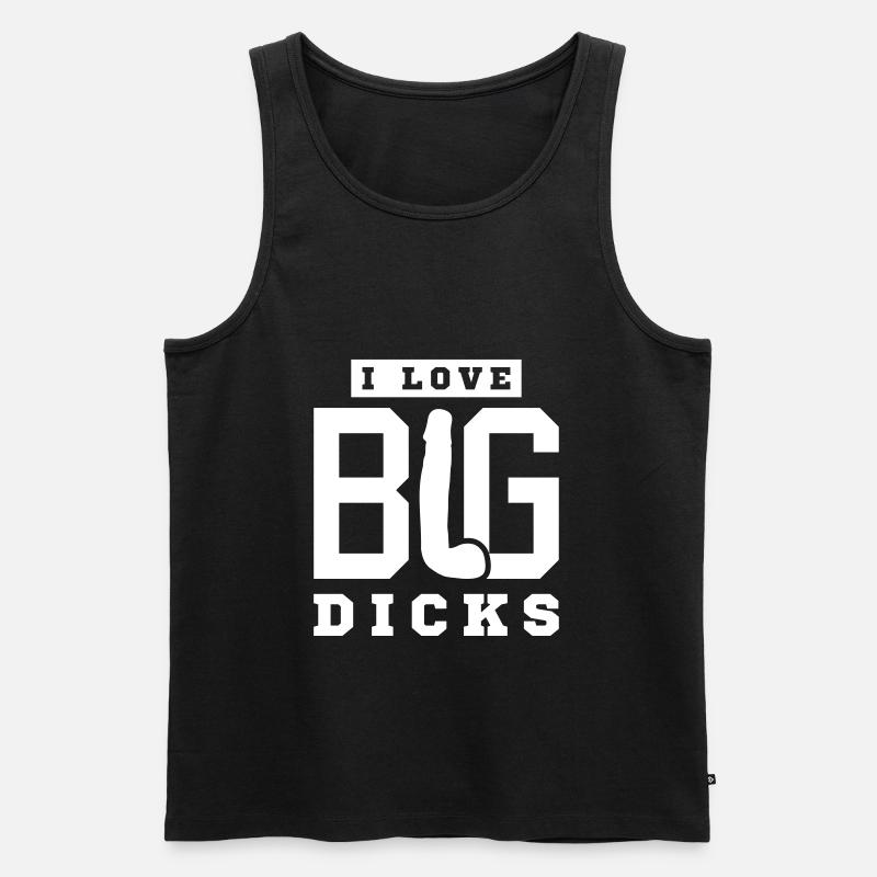ich liebe große dicks penis - Männer Premium Bio Tank Top - Schwarz