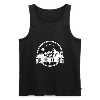 Schwarzwald Schwarzwaldmädel Bollenhut Damen - Männer Premium Bio Tank Top - Schwarz - Vorne - Michal (187cm)