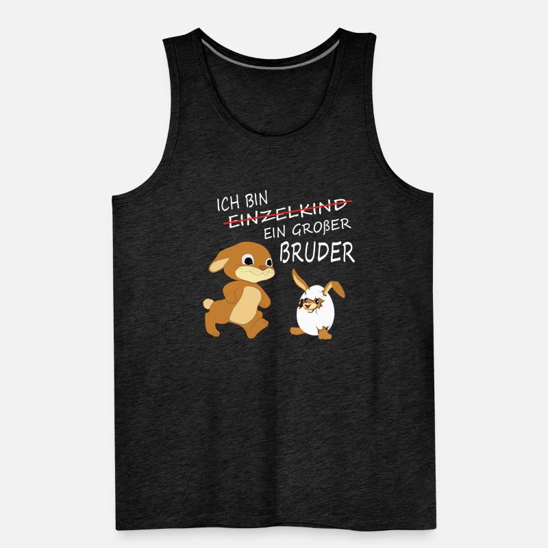 Geschenkidee zur Geburt großer Bruder Männer Premium Bio Tank Top