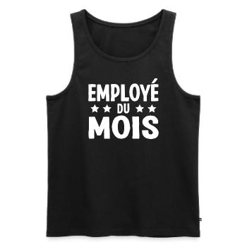 Employé Du Mois Employee of the Month Récompense - Débardeur bio Premium Homme - noir - Devant - Michal (187cm)