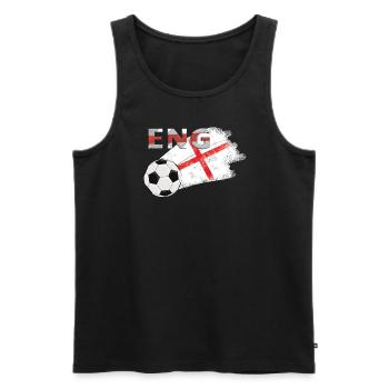 Flag England - Men's Premium Organic Tank Top - black - Front - AI Model Male 178 light (178cm)