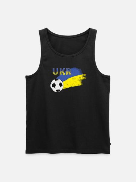 Flag Ukraine - Men's Premium Organic Tank Top - black