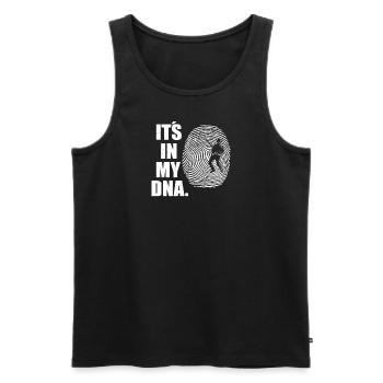 Angler Gift Idea Hobby Fishing - Men's Premium Organic Tank Top - black - Front - AI Model Male 178 light (178cm)