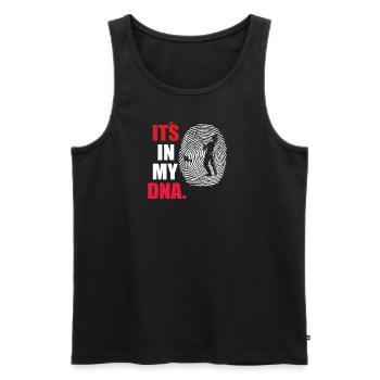 Angler Gift Idea Hobby Fishing - Men's Premium Organic Tank Top - black - Front - AI Model Male 178 light (178cm)
