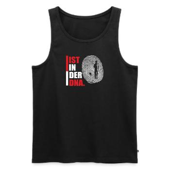 Angler Gift Idea Hobby Fishing - Men's Premium Organic Tank Top - black - Front - AI Model Male 178 light (178cm)