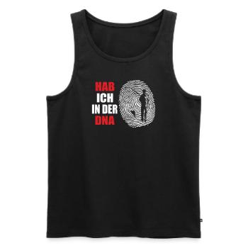 Angler Gift Idea Hobby Fishing - Men's Premium Organic Tank Top - black - Front - AI Model Male 178 light (178cm)