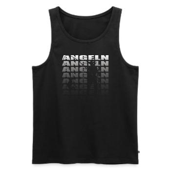 Angler Geschenkidee Hobby Angeln - Männer Premium Bio Tank Top - Schwarz - Vorne - AI Model Male 178 light (178cm)