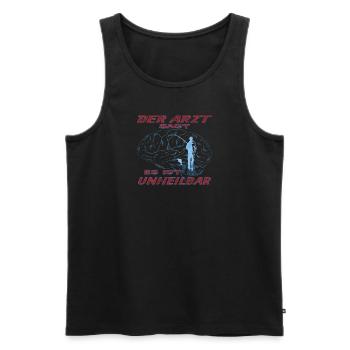 Angler Geschenkidee Hobby Angeln - Männer Premium Bio Tank Top - Schwarz - Vorne - AI Model Male 178 light (178cm)