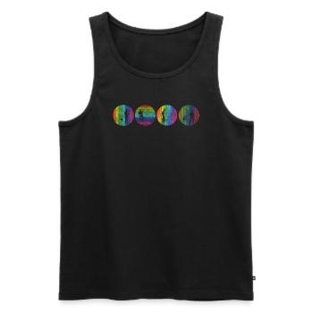 Angler Gift Idea Hobby Fishing - Men's Premium Organic Tank Top - black - Front - AI Model Male 178 light (178cm)