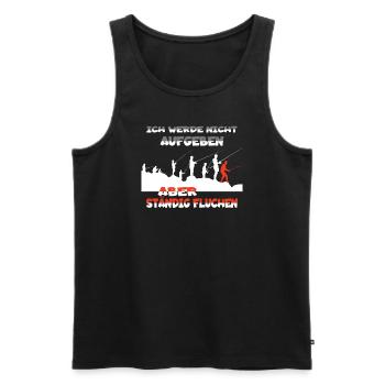 Angler Geschenkidee Hobby Angeln - Männer Premium Bio Tank Top - Schwarz - Vorne - AI Model Male 178 light (178cm)