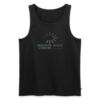 Badminton Idée cadeau Sport Design - Débardeur bio Premium Homme - noir - Devant - Michal (187cm)