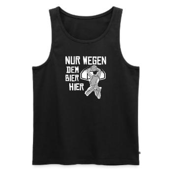 Basketball Geschenkidee Sport Design - Männer Premium Bio Tank Top - Schwarz - Vorne - AI Model Male 178 light (178cm)