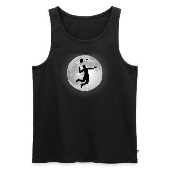Badminton Idée cadeau Sport Design - Débardeur bio Premium Homme - noir - Devant - Michal (187cm)