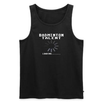 Badminton Idée cadeau Sport Design - Débardeur bio Premium Homme - noir - Devant - Michal (187cm)