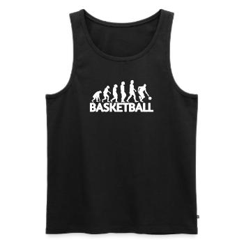 Basketball Idée cadeau Sport Design - Débardeur bio Premium Homme - noir - Devant - Michal (187cm)