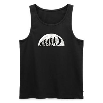 Basketball Geschenkidee Sport Design - Männer Premium Bio Tank Top - Schwarz - Vorne - AI Model Male 178 light (178cm)