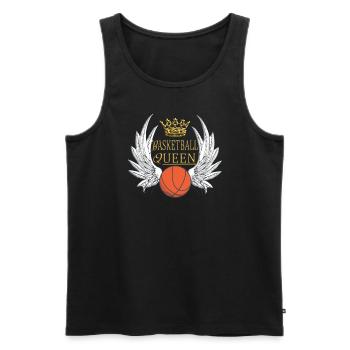 Basketball Geschenkidee Sport Design - Männer Premium Bio Tank Top - Schwarz - Vorne - AI Model Male 178 light (178cm)