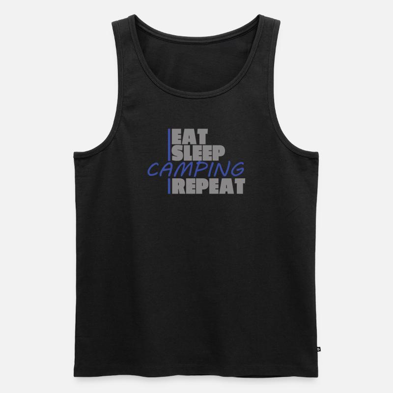 Camper Geschenkidee Camping - Männer Premium Bio Tank Top - Schwarz