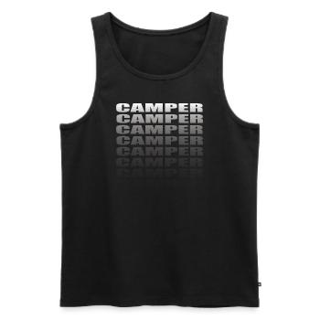 Camper Gift Idea Camping - Men's Premium Organic Tank Top - black - Front - Michal (187cm)