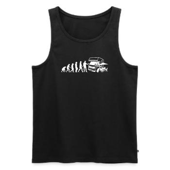 Camper Gift Idea Camping - Men's Premium Organic Tank Top - black - Front - Michal (187cm)