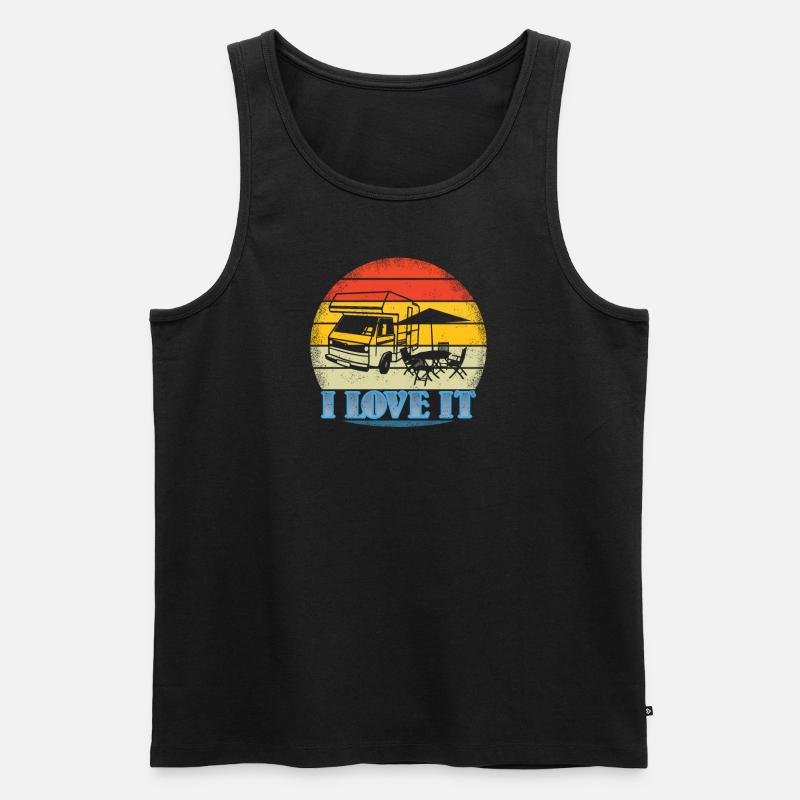 Camper Geschenkidee Camping - Männer Premium Bio Tank Top - Schwarz