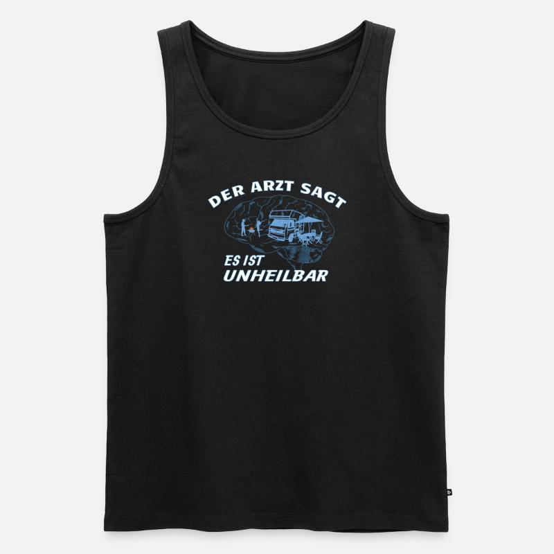 Camper Geschenkidee Camping - Männer Premium Bio Tank Top - Schwarz