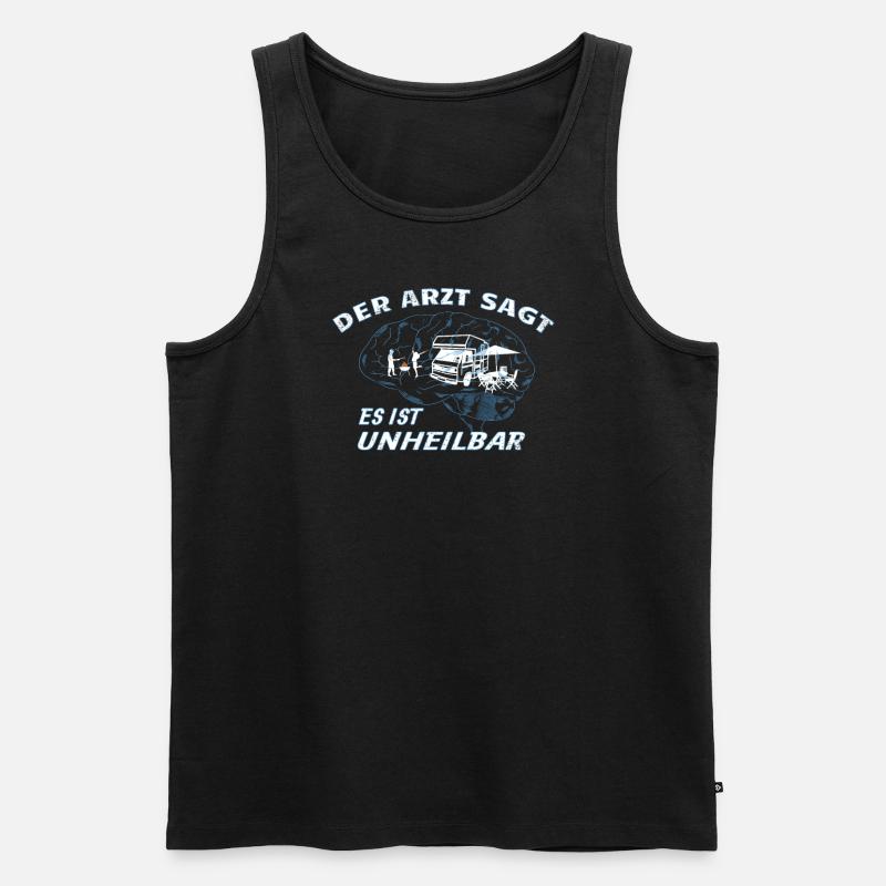 Camper Geschenkidee Camping - Männer Premium Bio Tank Top - Schwarz