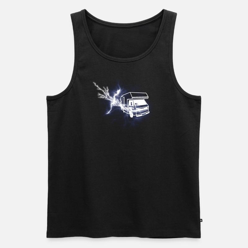 Camper Geschenkidee Camping - Männer Premium Bio Tank Top - Schwarz