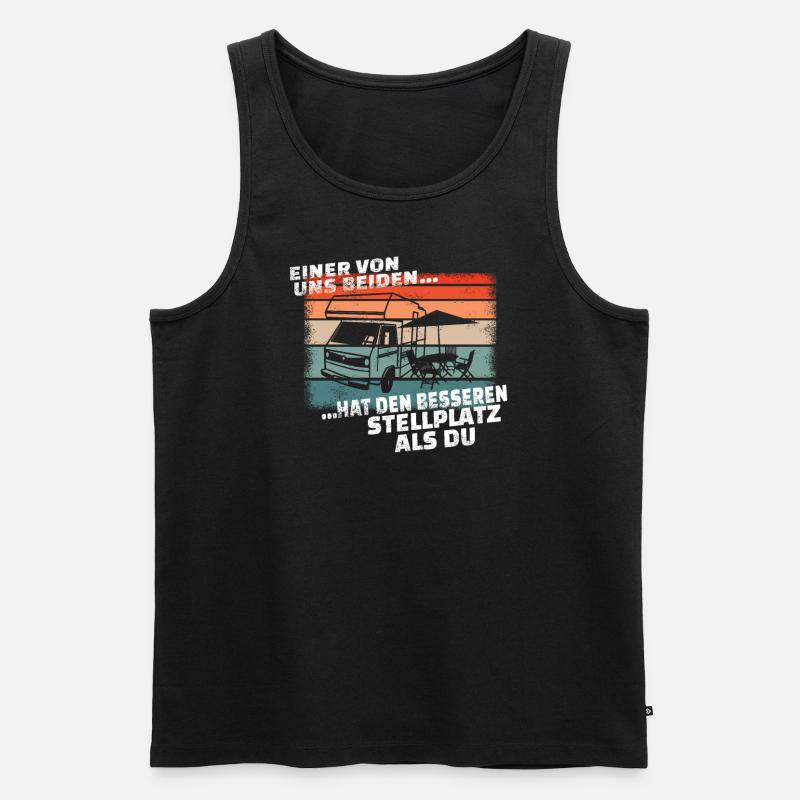Camper Geschenkidee Camping - Männer Premium Bio Tank Top - Schwarz
