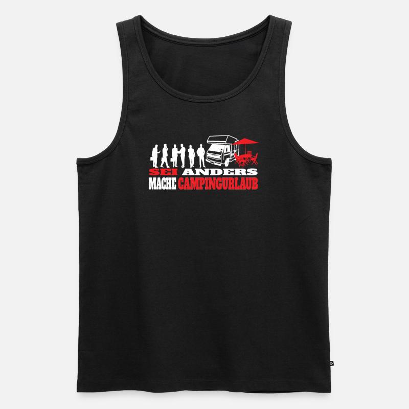 Camper Geschenkidee Camping - Männer Premium Bio Tank Top - Schwarz