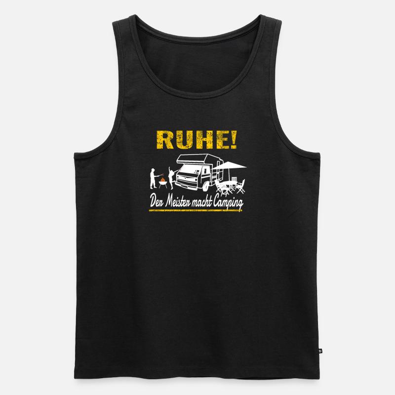 Camper Geschenkidee Camping - Männer Premium Bio Tank Top - Schwarz