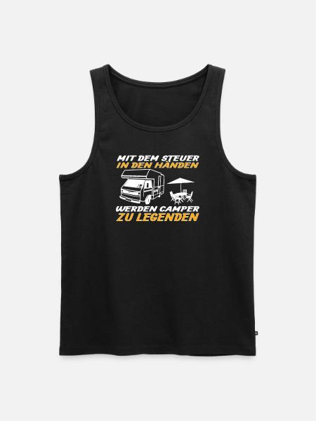 Camper Gift Idea Camping - Men's Premium Organic Tank Top - black