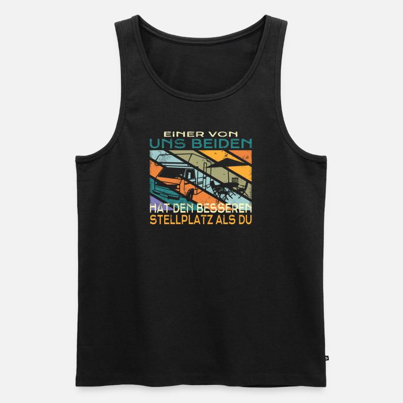 Camper Geschenkidee Camping - Männer Premium Bio Tank Top - Schwarz