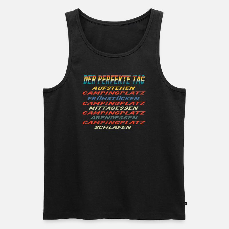 Camper Geschenkidee Camping - Männer Premium Bio Tank Top - Schwarz