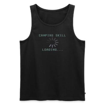 Camper Gift Idea Camping - Men's Premium Organic Tank Top - black - Front - Michal (187cm)