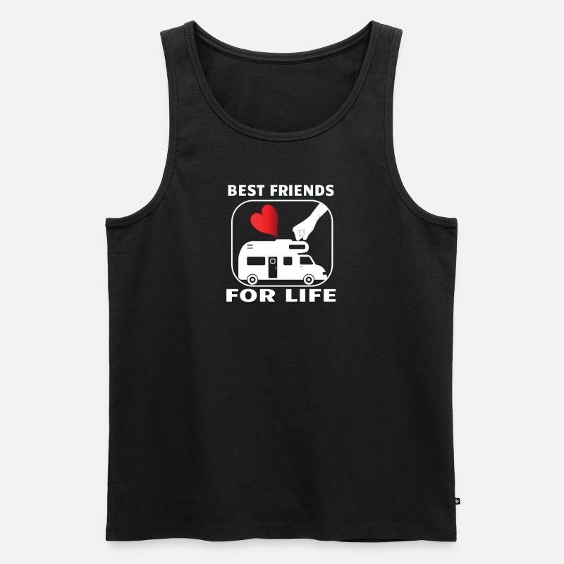 Camper Geschenkidee Camping - Männer Premium Bio Tank Top - Schwarz