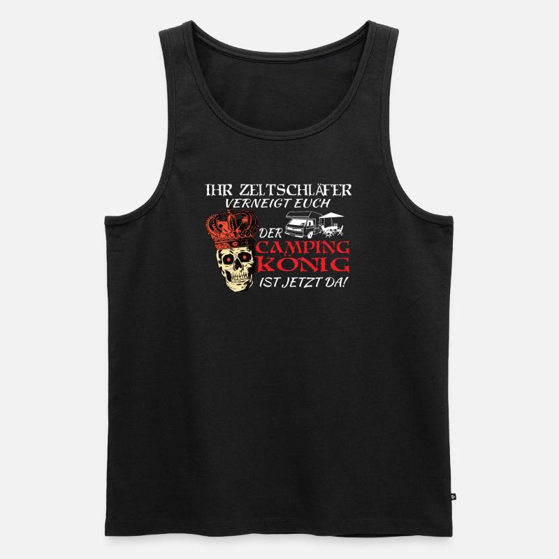 Camper Geschenkidee Camping - Männer Premium Bio Tank Top - Schwarz