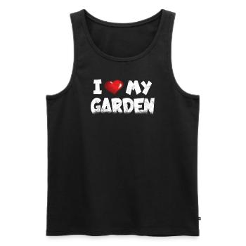 Accessoires jardinier Motif de jardin - Débardeur bio Premium Homme - noir - Devant - Michal (187cm)