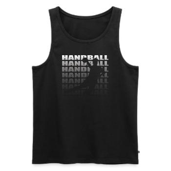 Accessoires de handball motif handball - Débardeur bio Premium Homme - noir - Devant - Michal (187cm)