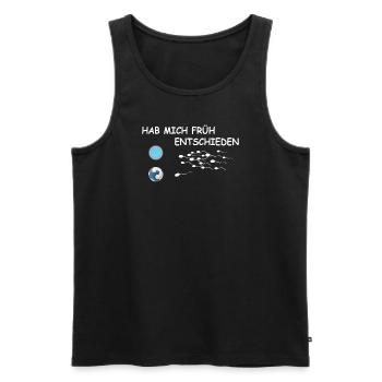 Handball Zubehör handballer Motiv - Männer Premium Bio Tank Top - Schwarz - Vorne - Michal (187cm)