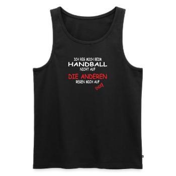 Handball Zubehör handballer Motiv - Männer Premium Bio Tank Top - Schwarz - Vorne - Michal (187cm)