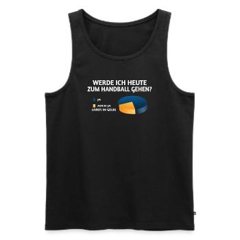 Handball Zubehör handballer Motiv - Männer Premium Bio Tank Top - Schwarz - Vorne - Michal (187cm)