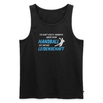 Handball Zubehör handballer Motiv - Männer Premium Bio Tank Top - Schwarz - Vorne - Michal (187cm)