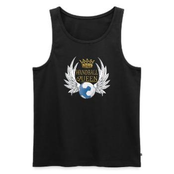 Handball Zubehör handballer Motiv - Männer Premium Bio Tank Top - Schwarz - Vorne - Michal (187cm)