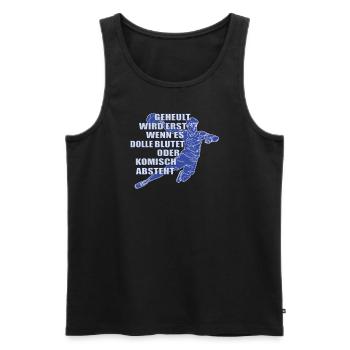 Handball Zubehör handballer Motiv - Männer Premium Bio Tank Top - Schwarz - Vorne - Michal (187cm)