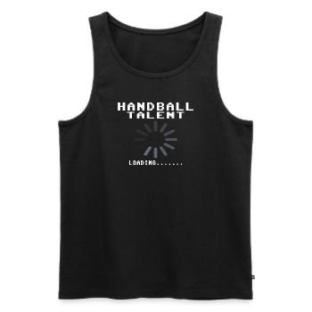 Handball Zubehör handballer Motiv - Männer Premium Bio Tank Top - Schwarz - Vorne - Michal (187cm)